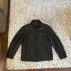 Ermenegildo Zegna leather moto jacket